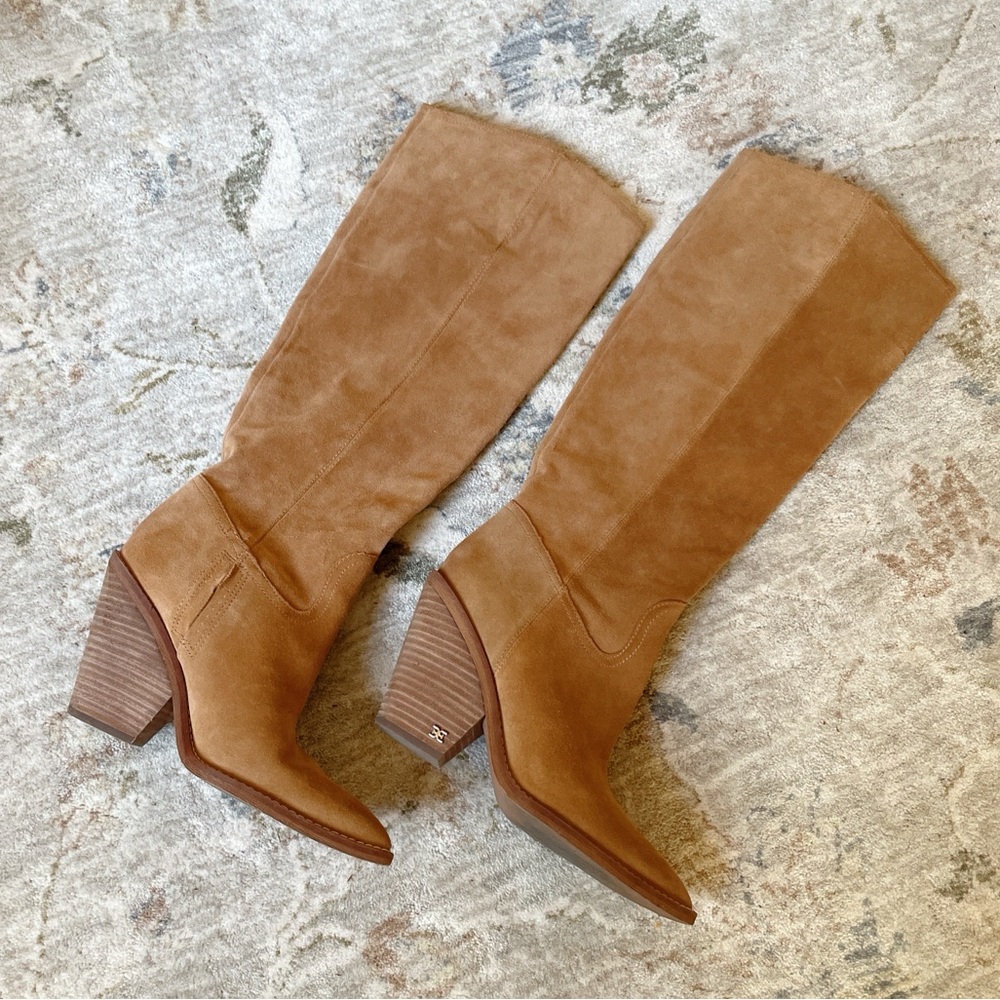 Sam Edelman Tan Slouch Boots - Picture 2 of 7